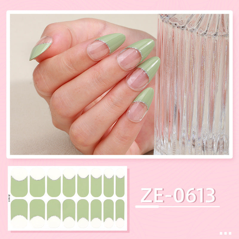 Elegant French Tip Nail Art Wraps