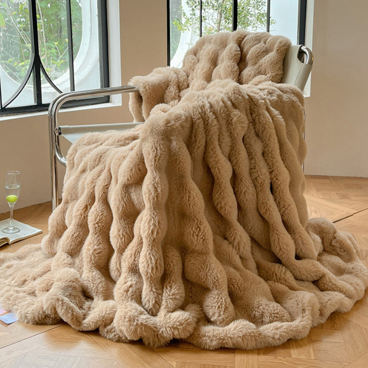Luxurious Textured Soft Throw Blanket Kalsten