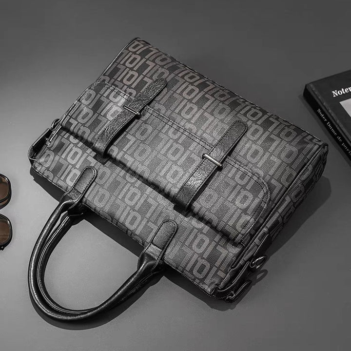 Structured Briefcase with Multi-Compartment Organization