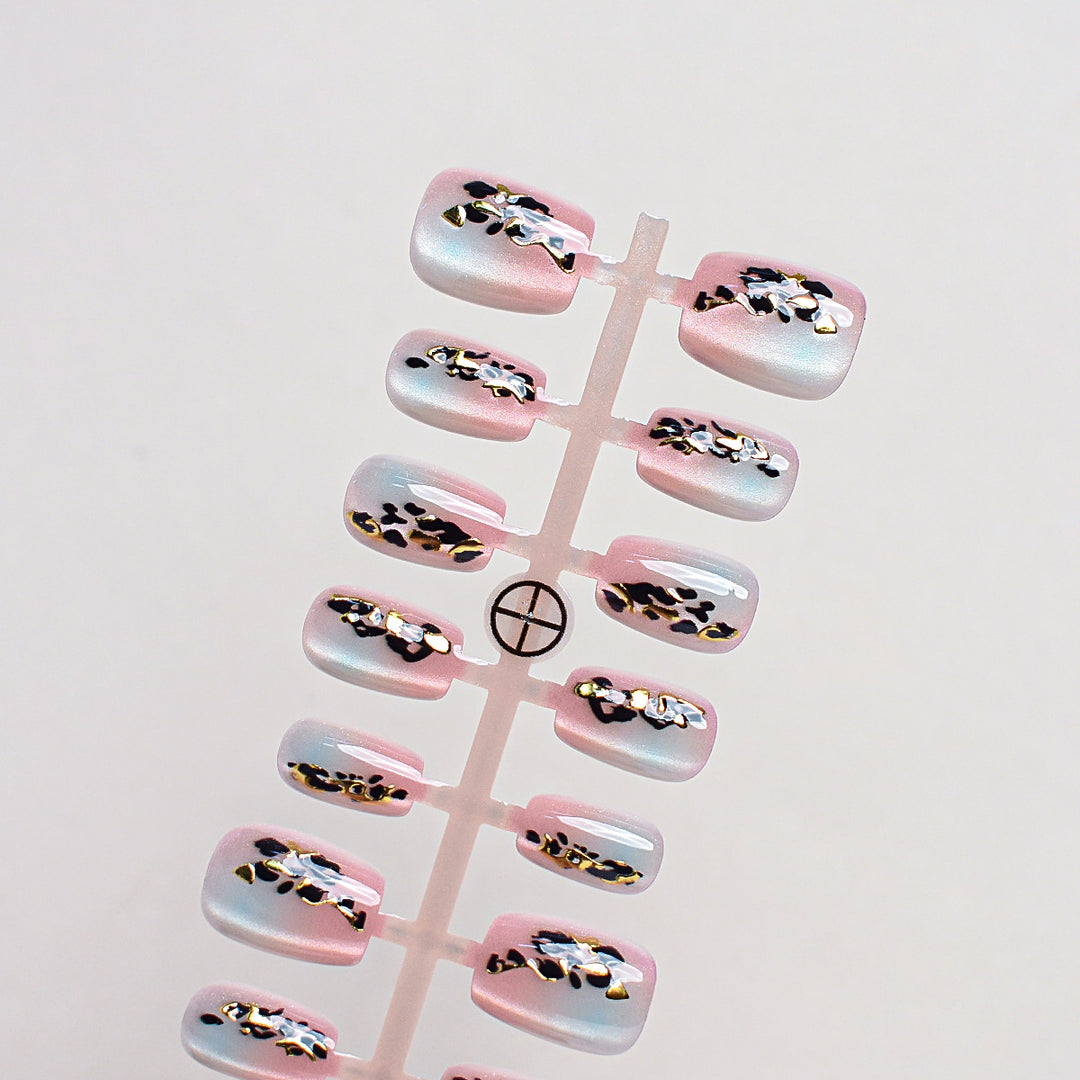 Artistic Press-On Nail Set with Unique Designs Kalsten