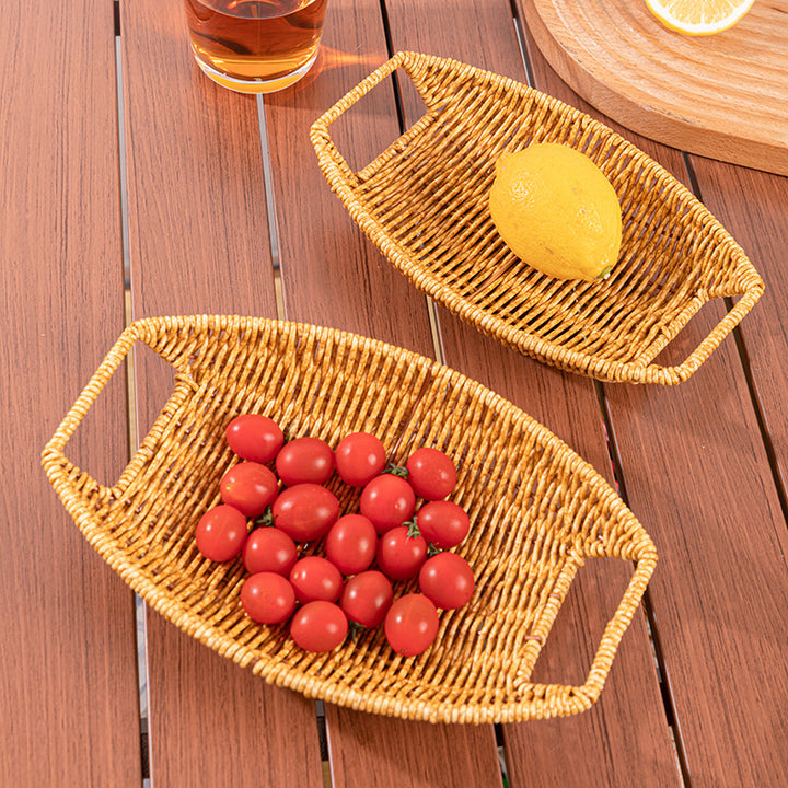 Decorative Handwoven Serving Tray Kalsten