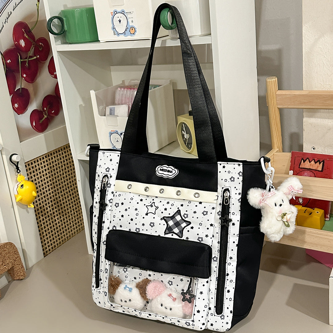 Transparent Pocket Backpack Kalsten