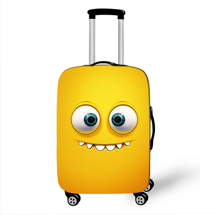 Unisex Hard-shell suitcase with funny cartoon face Kalsten