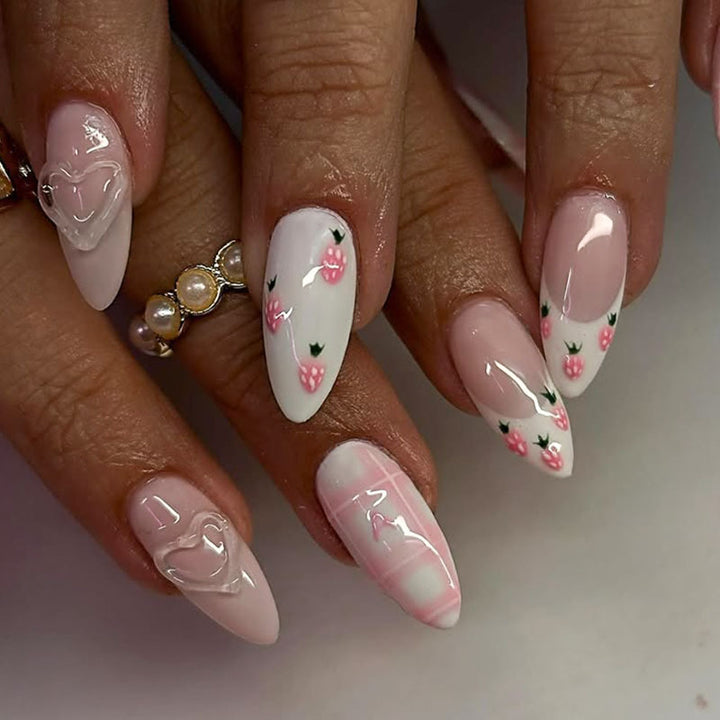 Floral-Inspired Acrylic Nail Art