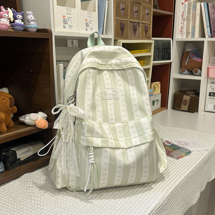 Stylish Decorative Bow-Embellished Backpack Kalsten