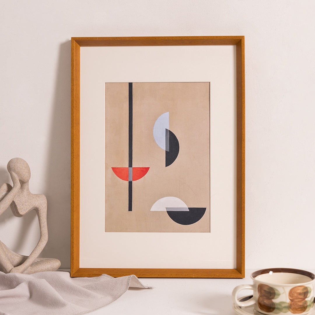 Artistic Floral Print Wall Decor Frame for Home