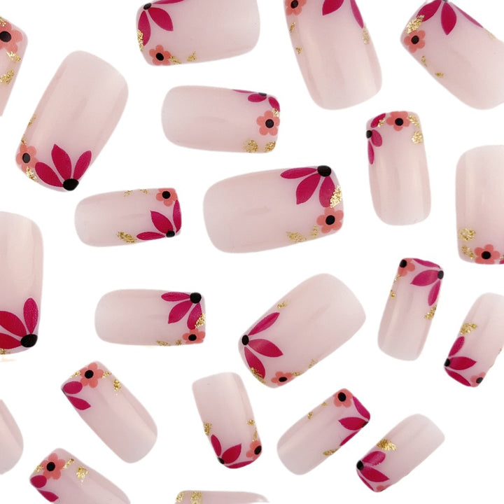 Floral Embellished Nail Art Extensions Kalsten