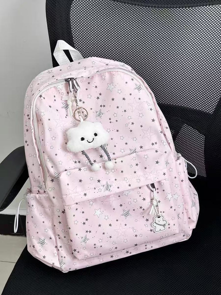 Backpack with Sparkling Star Motif and Charming Pendant Kalsten