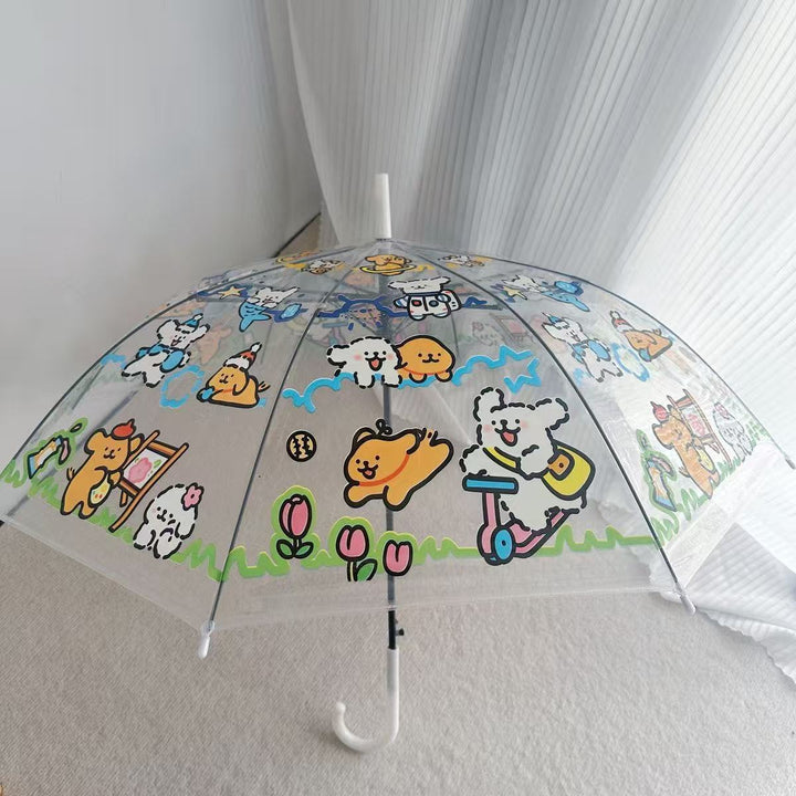 Women's Transparent Umbrella with Animal Patterns Kalsten