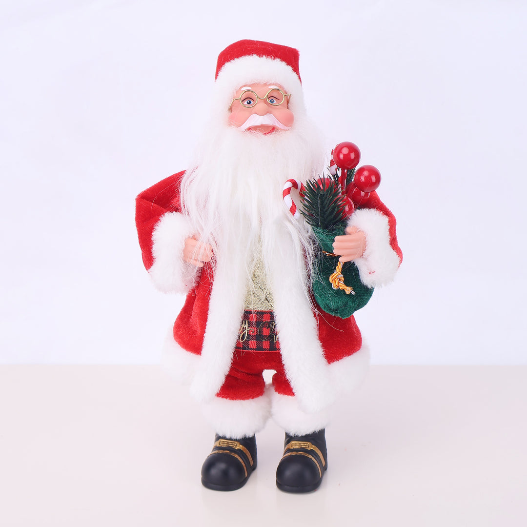 Decorative Santa Claus figure with candy