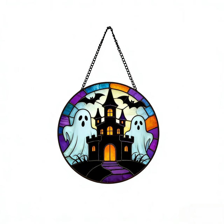 Decorative Skull Stained Glass Wall Art Kalsten