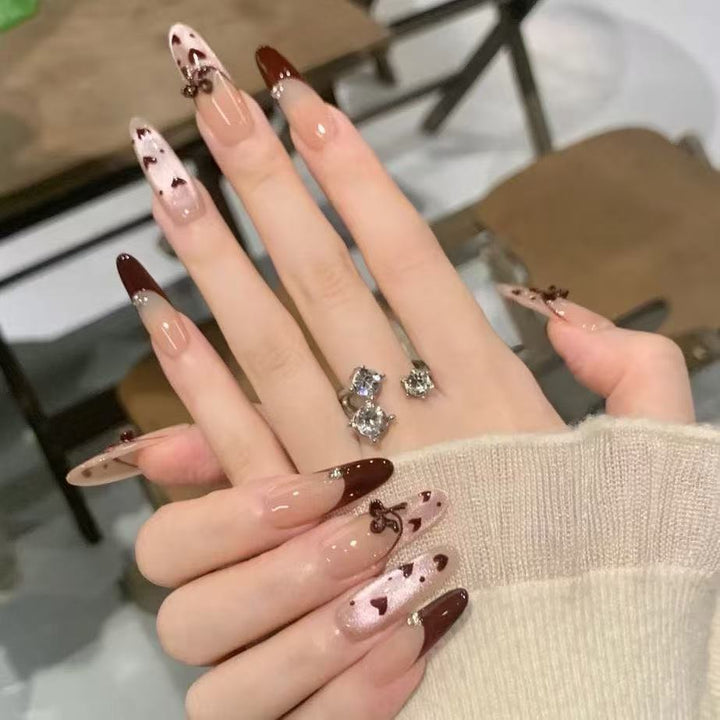 Artistic French Tip Nail Art