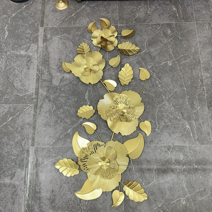 Decorative Metal Flower Wall Sculpture Kalsten