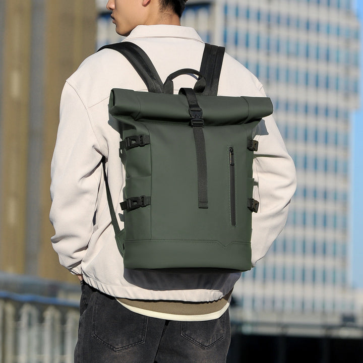 Stylish rolltop backpack with versatile organization compartments Kalsten