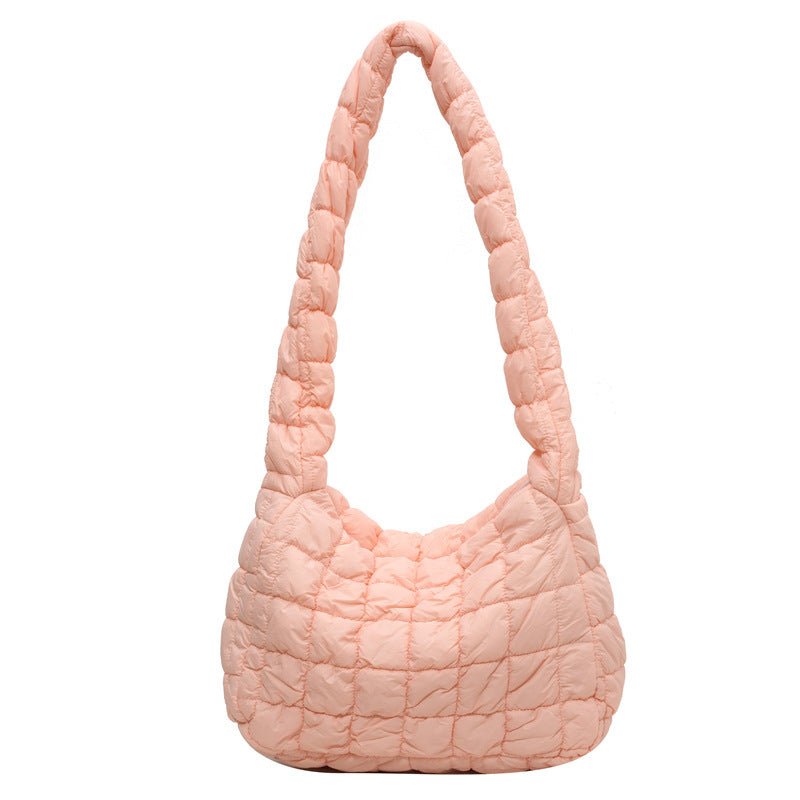 Textured Quilted Shoulder Bag Kalsten