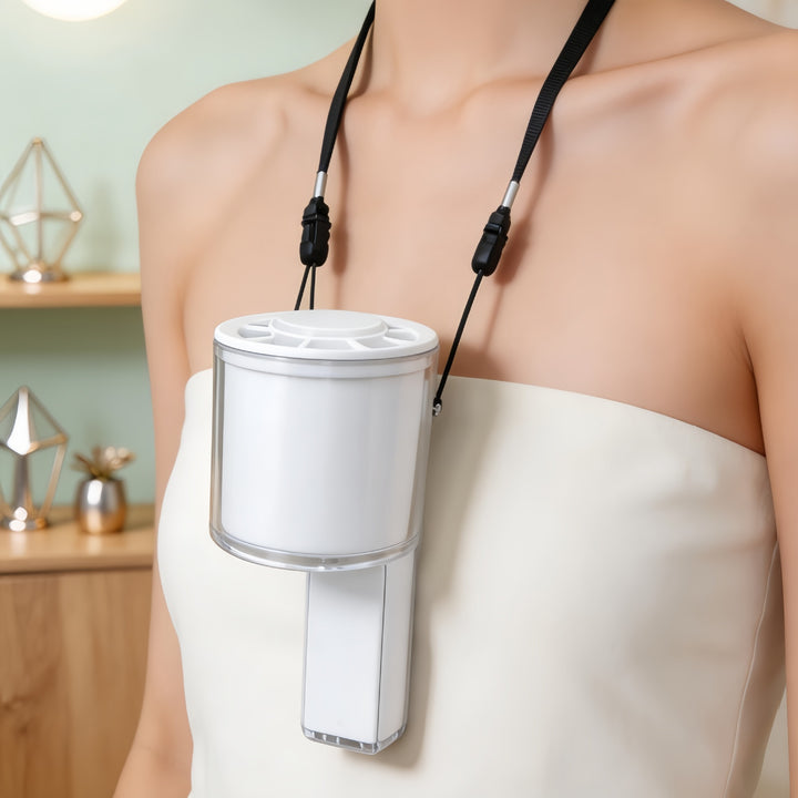 Portable Hand Fan with Digital Temperature Display and LED Lighting Kalsten
