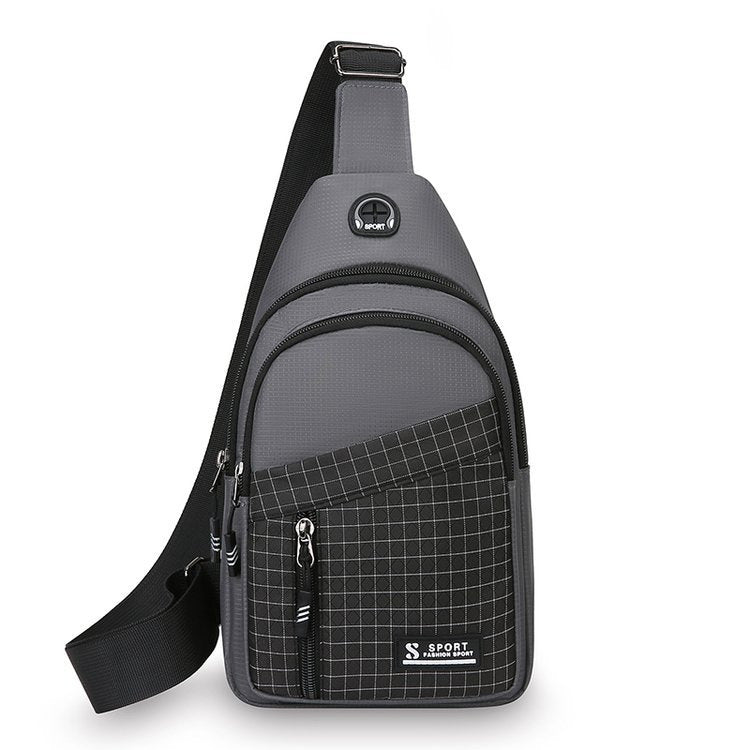 Compact Multi-Pocket Sports Sling Bag