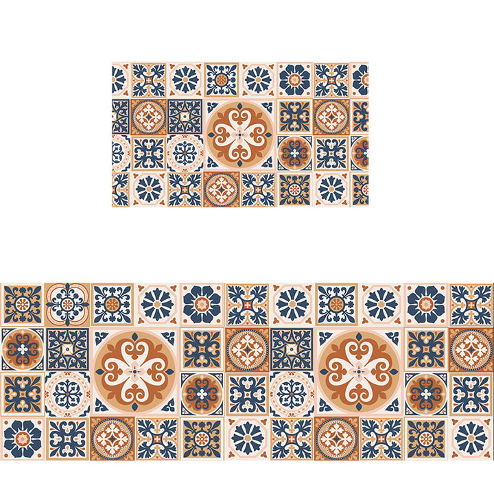 Geometric Pattern Bathroom Mat Set