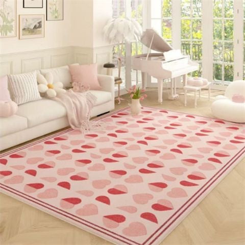Floral Pattern Playful Area Rug