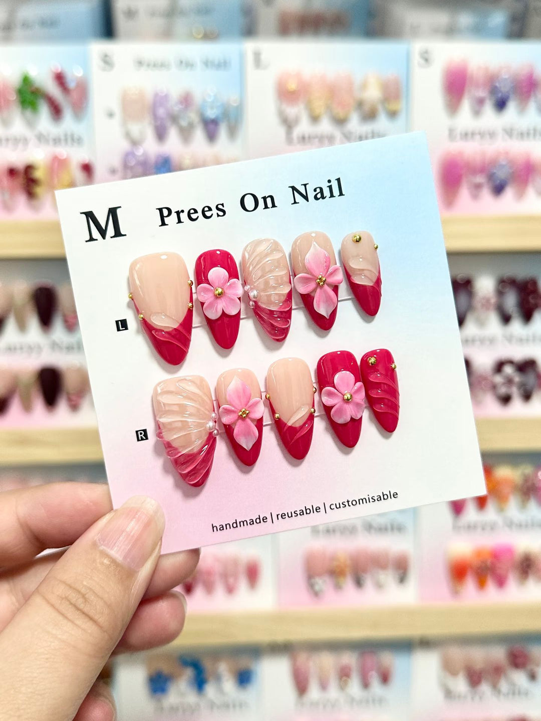 Artistic Reusable Press-On Nail Set