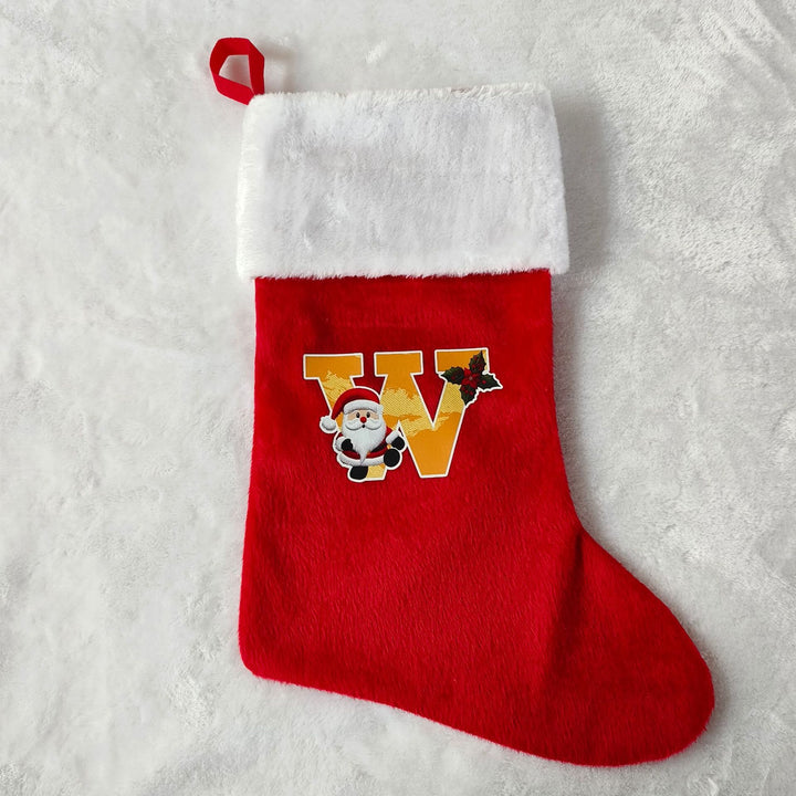 Festive Christmas stocking with customizable design