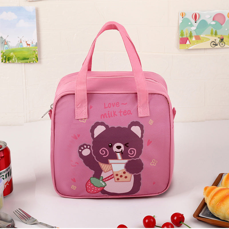 Children's Insulated Bear-Themed Lunch Bag Kalsten