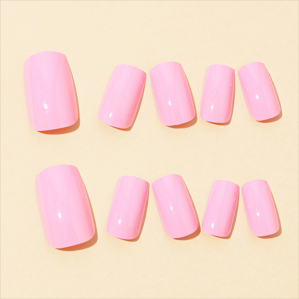 High-Gloss Square Nail Extensions