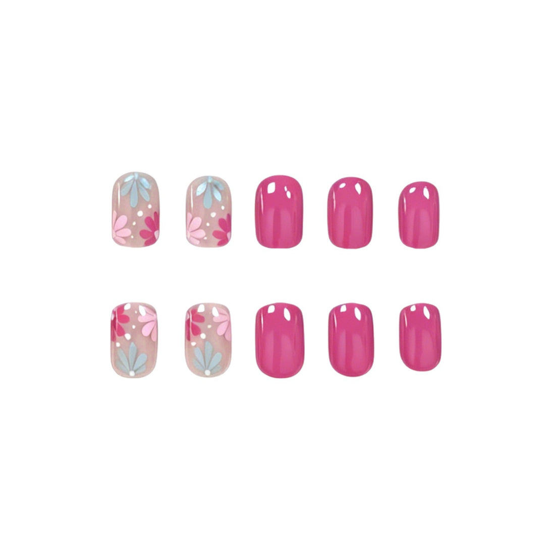 Artistic Floral Gel Nail Art Kalsten