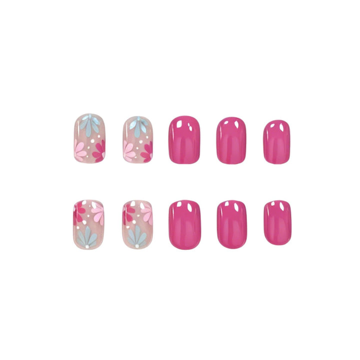 Artistic Floral Gel Nail Art Kalsten
