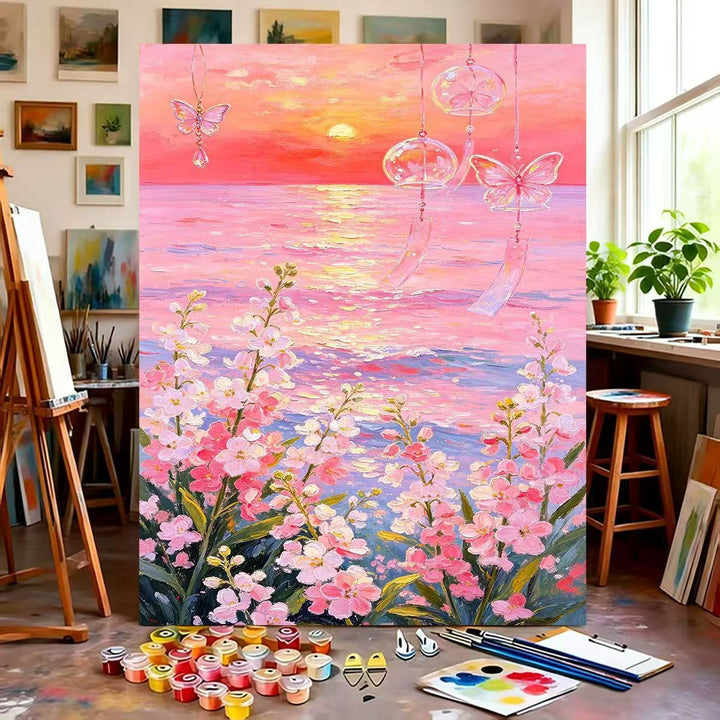 Dreamy Floral Canvas Painting Kit Kalsten