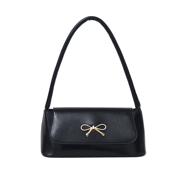 Elegant Bow-Detail Handheld Handbag