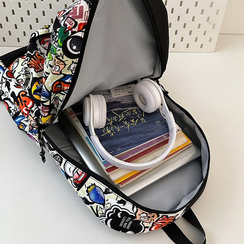 Trendy Graphic Print Backpack Kalsten