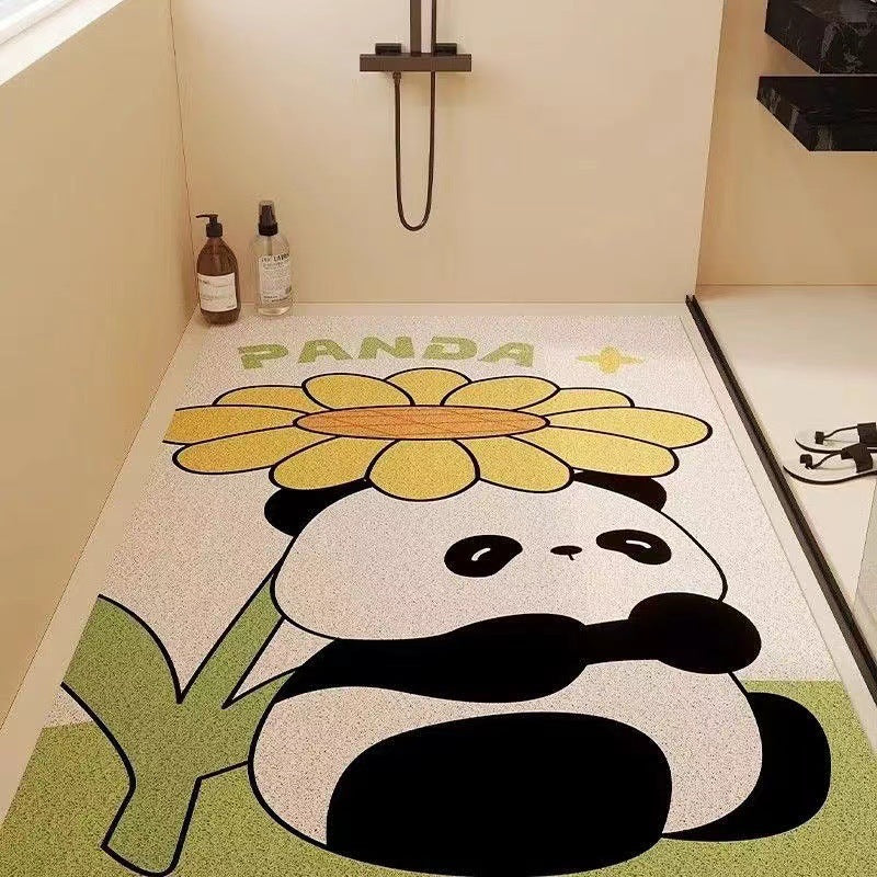 Playful Puppy-Themed Non-Slip Bathroom Mat Kalsten