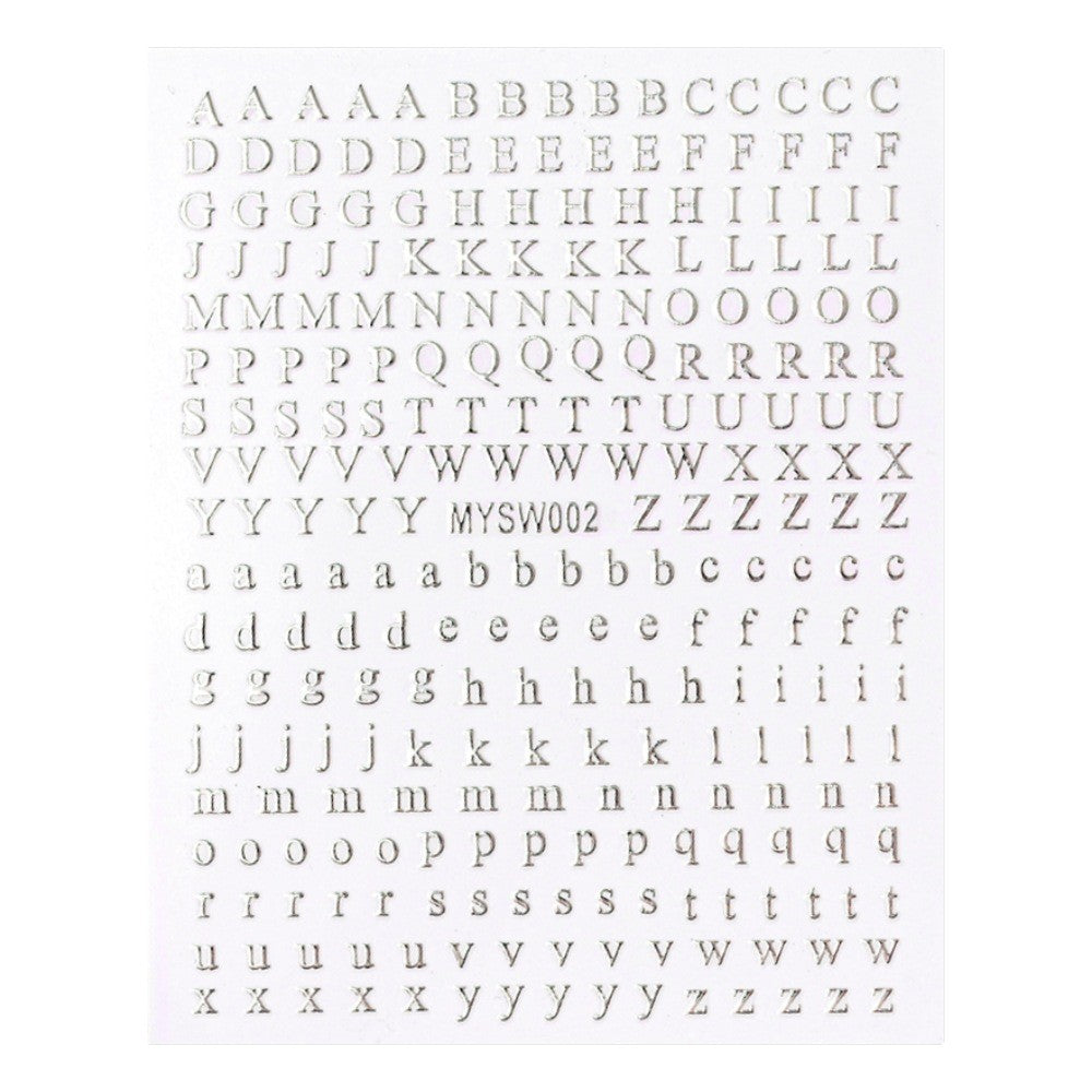 Decorative Alphabet Nail Art Charms