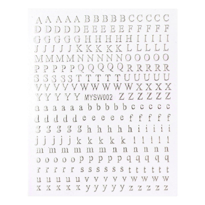 Decorative Alphabet Nail Art Charms
