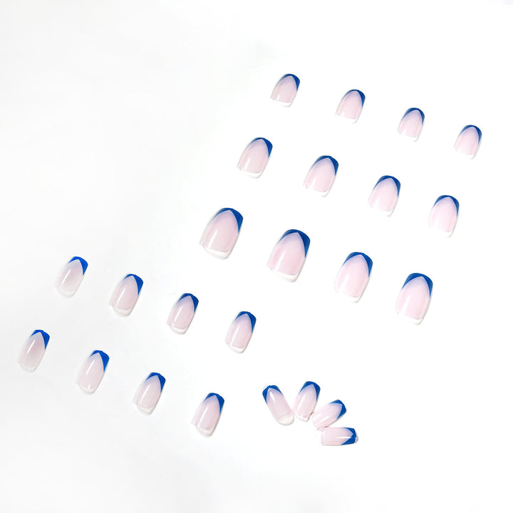 Stylish nail art with modern French tips Kalsten