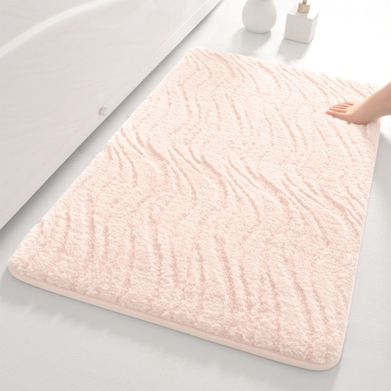 Soft Wave Pattern Bathroom Mat Kalsten