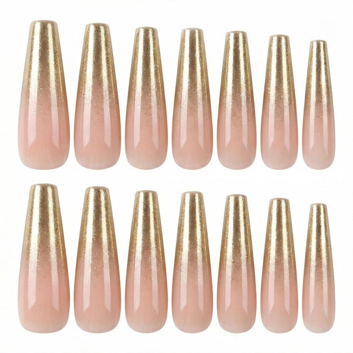 Artificial nails with elegant glitter gradient Kalsten