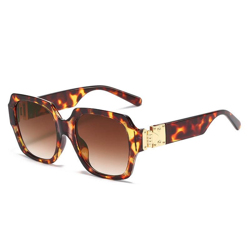 Women's fashionable oversized sunglasses with luxurious metal elements Kalsten