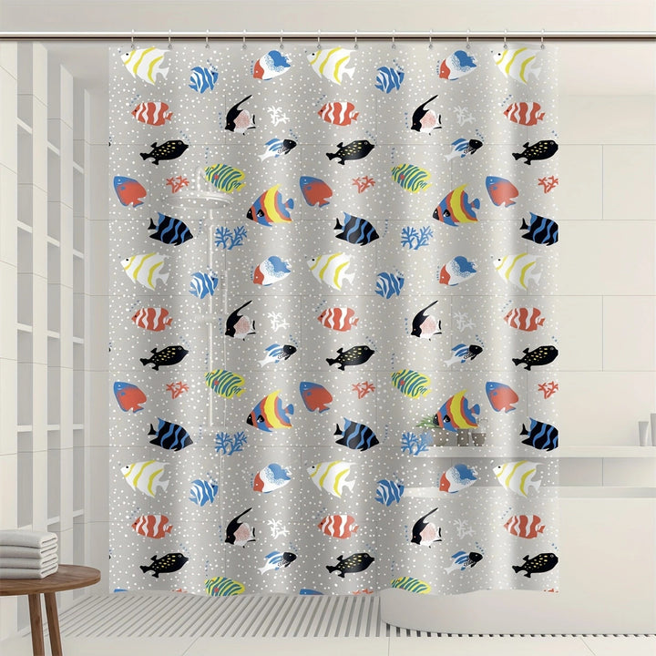 Goldfish Pattern Shower Curtain Kalsten