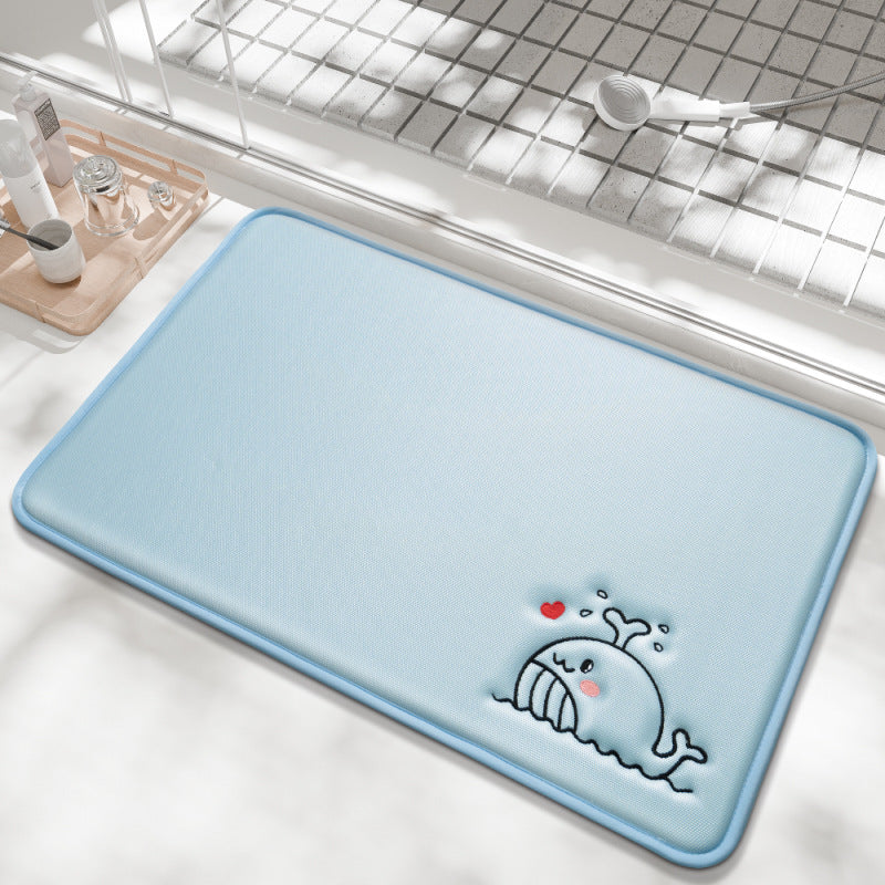 Playful Cartoon Bath Mat Kalsten