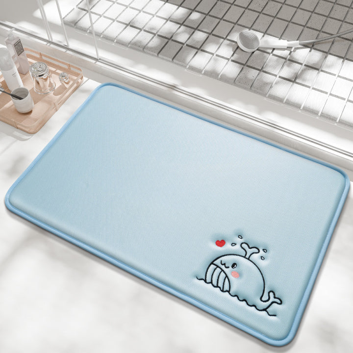 Playful Cartoon Bath Mat Kalsten