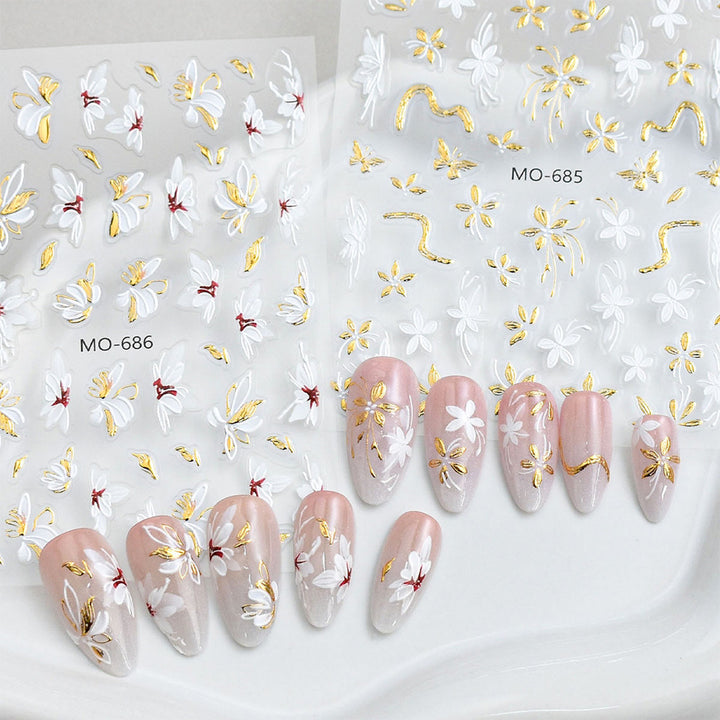 Floral Nail Art Sticker Set