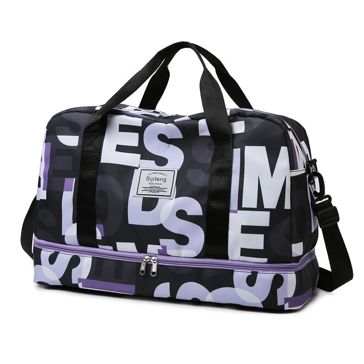 Stylish Graphic Print Travel Duffel