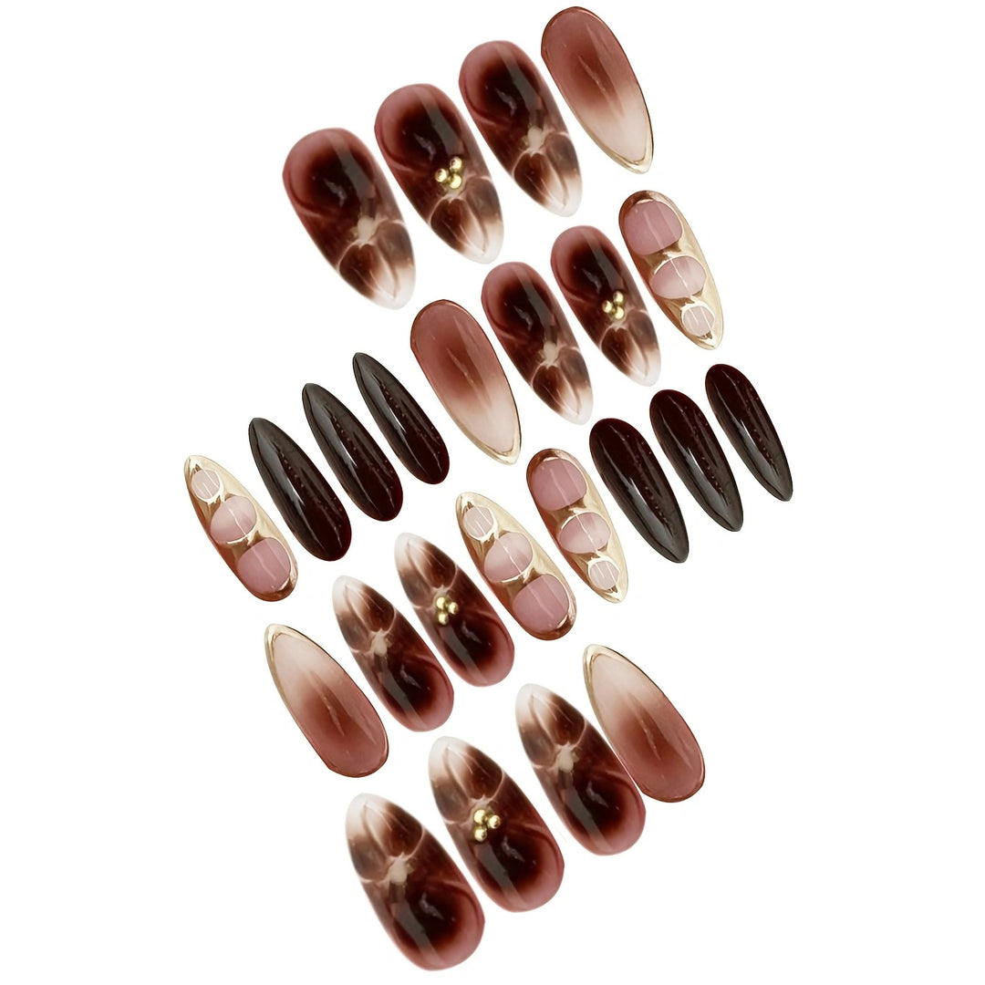 Elegant Sculpted Press-On Nail Set Kalsten