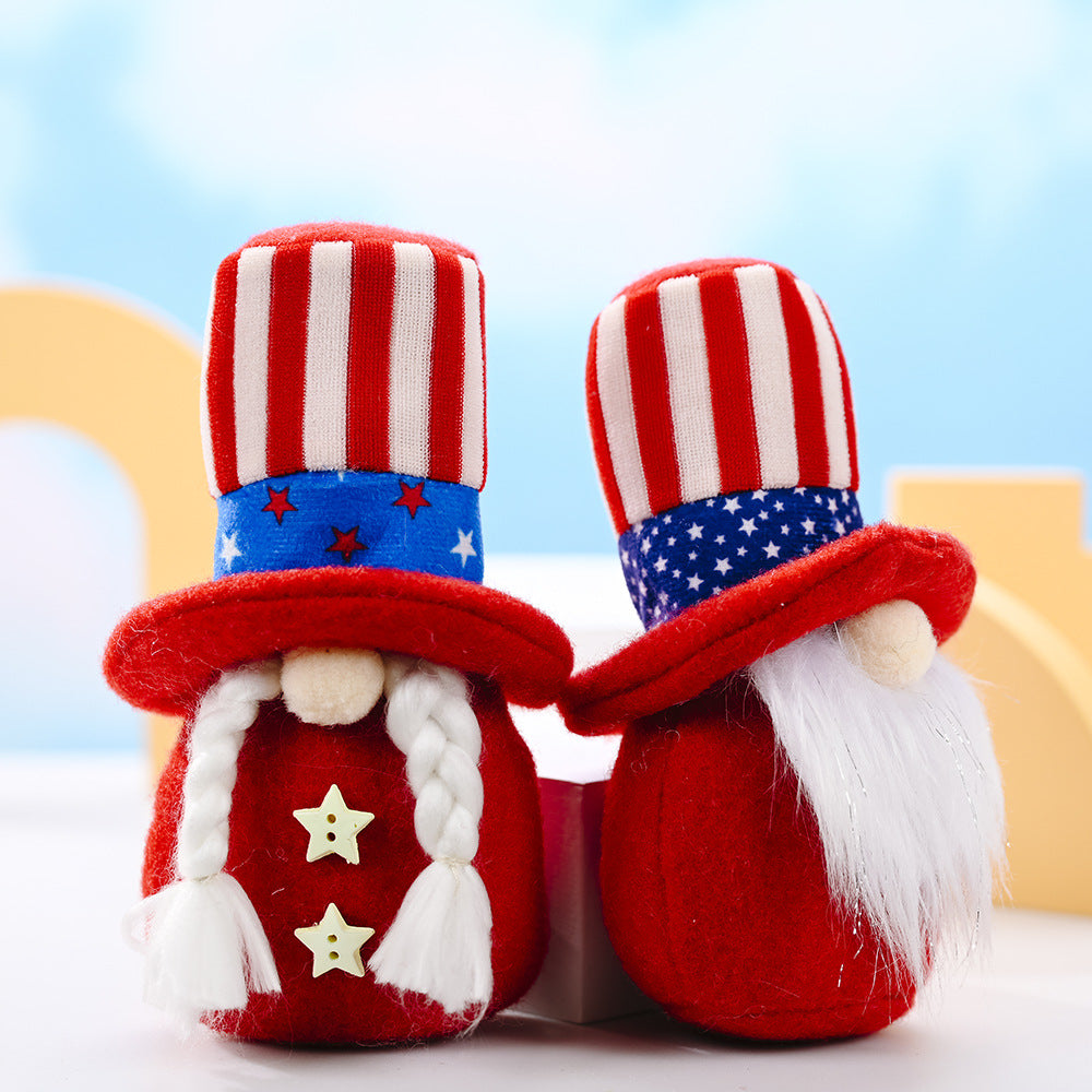 Decorative Patriotic Gnome Figurine Kalsten