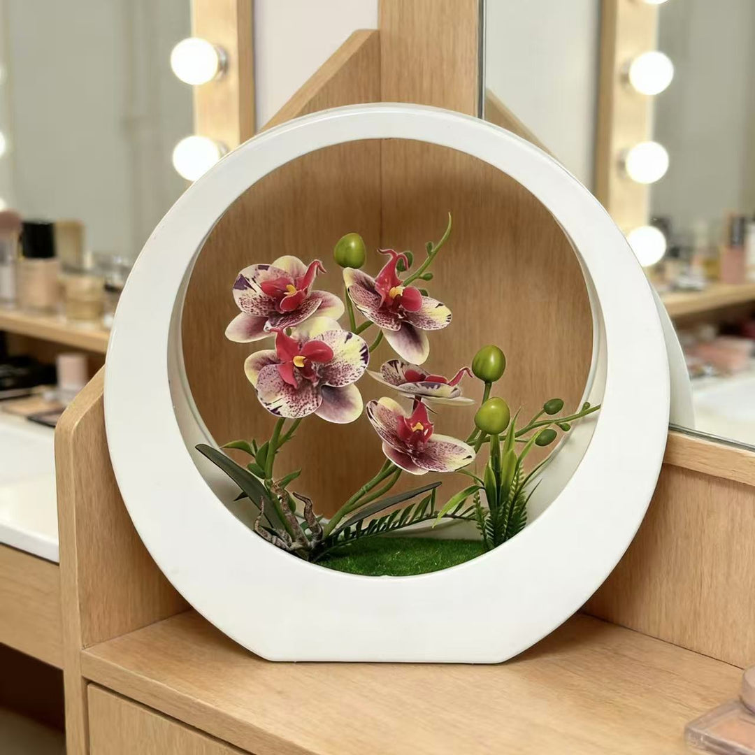 Artificial Orchid Flower Arrangement for Indoor Decor