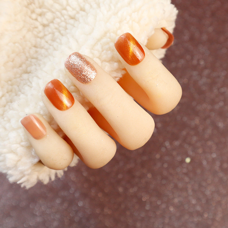 Natural Glossy Press-On Nail Set Kalsten