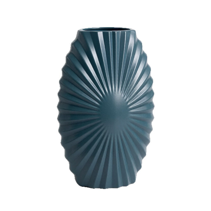 Textured Decorative Centerpiece Vase Kalsten