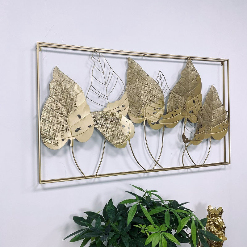 Decorative Metal Leaf Wall Art Sculpture Kalsten 1789208555